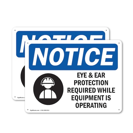 Signmission 12 in Height, 18 in Width, Aluminum, Rectangle OS-2PACK-NS-A-1218-L-17059